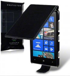 Flipväska Nokia Lumia 820 Black Slim