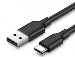 UGREEN USB till USB C Laddkabel 1 Meter Svart 2,4A
