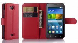 Mobilväska Huawei Y5 Red w/Stand