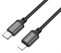 USB C till Lightning Kabel 1 Meter 20W Svart Borofone