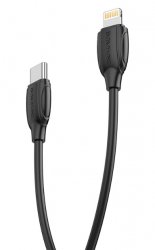 Laddkabel USB C till Lightning Svart 3 Meter Borofone
