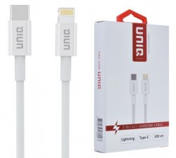 Laddkabel USB-C till Lightning Vit 1 Meter UNIQ